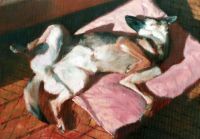 Pies II, 2006,  olej, płótno, 50 x 38 cm